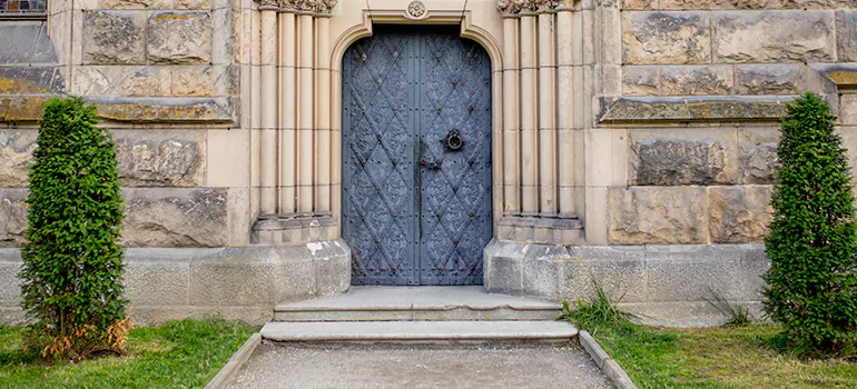 Traditional Double Front Doors in San Carlos, CA