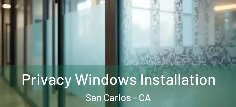  Privacy Windows Installation San Carlos - CA